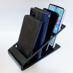 4-Smartphone-Stand-1-min.jpg Free STL file 4 Smartphone Stand・3D printable design to download