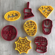 Captura de Pantalla 2020-02-24 a la(s) 14.54.05.png STL-Datei SUPER CUTTING HEROES, SUPERHERO COOKIE CUTTER kostenlos・3D-Druck-Modell zum herunterladen