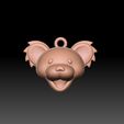 BEARD-FACE_2.jpg Cartoon beard keychain 3D model STL FOR D PRINTING