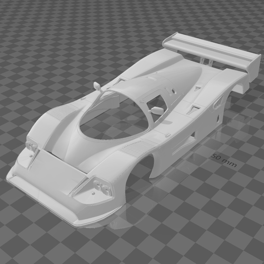 Mercedes-Benz C11 Group C 1991 Shell Body – Divided Parts for Easy Printing
