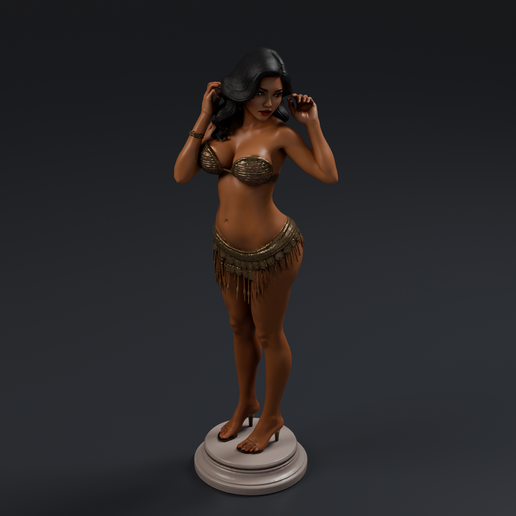 Sensual Female Figure 1 3D printable STL miniature