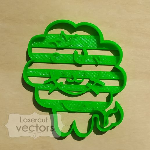 lion cookie cutter- baby shower cookie cutter- animal jungle cookie cutter 3D model