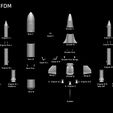 46 FDM.jpg Space Shuttle file STL for all 3D printer, two versions on platform and in the take-off phase lamp  scale 1/120 FDM 1/240 DLP-SLA-SLS