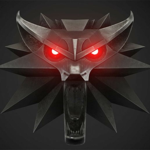🐺 The Witcher Wolf Medallion for Cosplay・ STL File for ・Cults