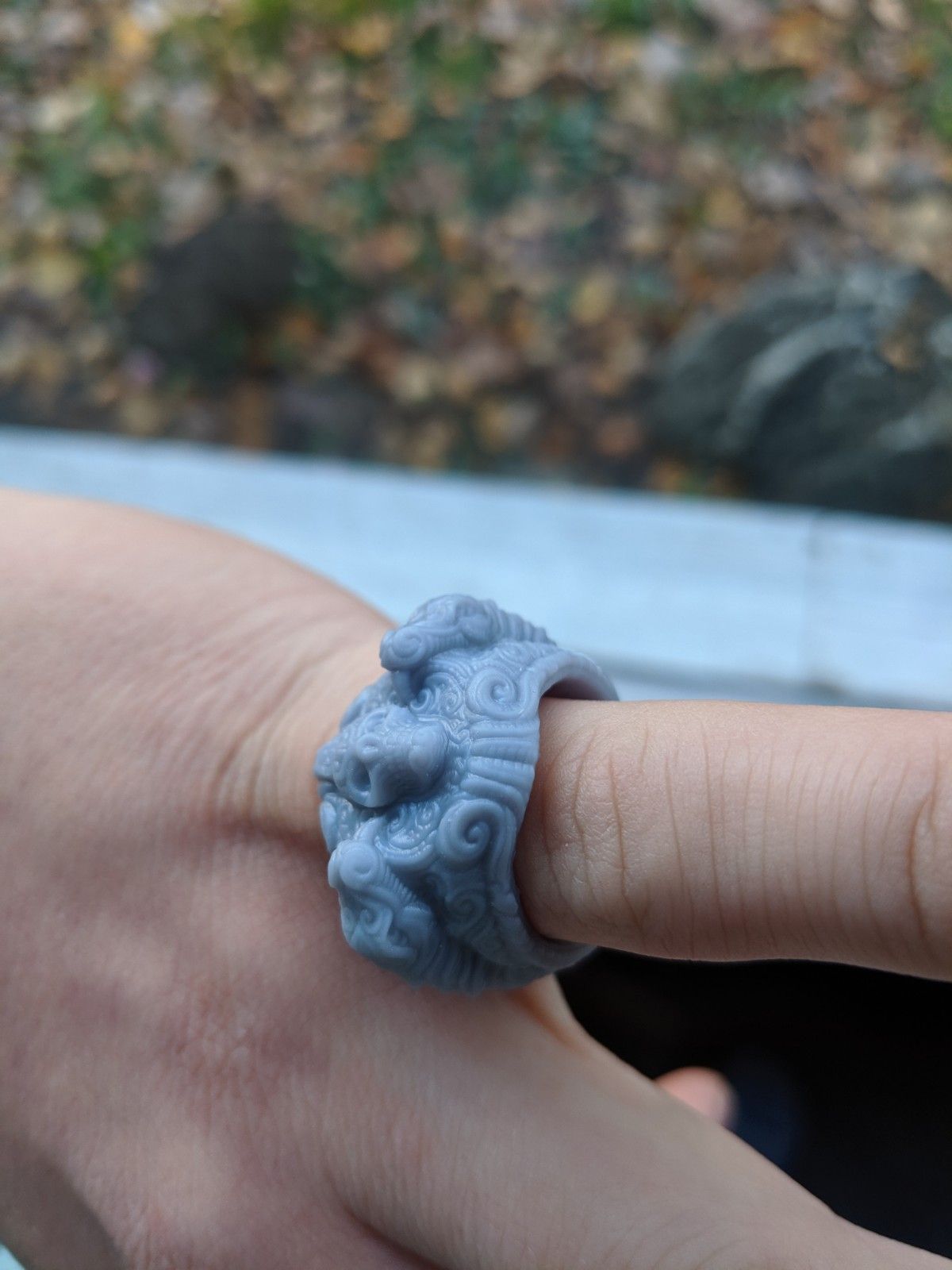 3d printable skull ring1 or python anaconda serpent... Download STL file skull and snake ring • 3D print model ・ Cults