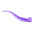 trex_tail.stl Fichier STL gratuit L'Ergosaurus Rex (Poppy Ergo Jr avec des pièces imprimées T-Rex 3D)・Plan à télécharger et à imprimer en 3D