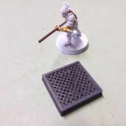 Mesh_painted.jpg Free STL file Scifi floor tiles, Meshed・3D printer model to download
