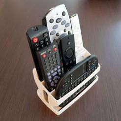 TRV2_1.jpg Free STL file TV Remote Stand\Holder 2・3D print model to download