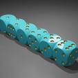 Blue-Rounded-D6-Pips-Display-2.png Dice with Pips (Rounded Edge)