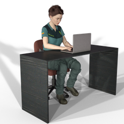 guardiacivil3.png STL file GUARDIA CIVIL WOMAN POLICE 3・3D printing model to download