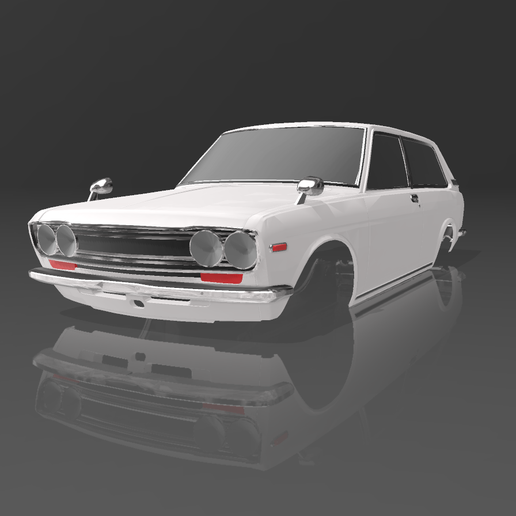 【楽ギフ_のし宛書】 WAGON 510 DATSUN 🚪 2 for File OBJ SCALE・ 1:25 & 1:24 DOOR 自動車