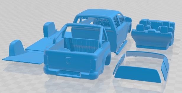 3D file Volkswagen Amarok Crew Cab 2010 Printable Car・3D printer design ...