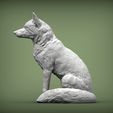 Fox-sitting3.jpg Fox 3D print model
