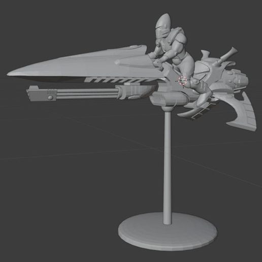 Epic Space elf Jetbike Proxy v0.1 3D model