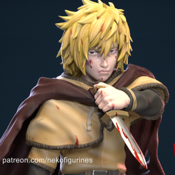 whow.png 3D file Thorfinn Karlsefni-Vinland Saga Anime Figurine STL for 3D Printing・3D printer model to download