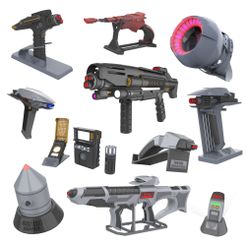 ST_Collection_Part_1_2000x2000.jpg 3D file Star Trek - Part 1 - 11 Printable models - STL - Personal Use・3D printable design to download