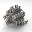 BBC.002b.jpg Big Block Chevy V8 motor with ITB's. 1/8 TO 1/25 SCALE