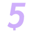 5.STL STL-Datei Ornament Table Number・3D-druckbare Vorlage zum herunterladen