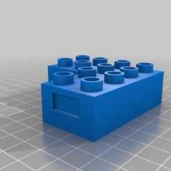 ee9a0494085d6d5d11bbcb1af82afb60.png Fichier STL gratuit Lego Duplo Corner - Sans support・Modèle pour imprimante 3D à télécharger, rg3d