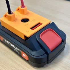 aff53839-f2e8-4905-8550-ada480a3bbc4.JPG Fichier 3D gratuit Adaptateur de batterie pour perceuse sans fil・Plan imprimable en 3D à télécharger