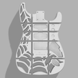white.png Custom Fender Stratocaster Spiderweb Holes Design Pattern Hardtail