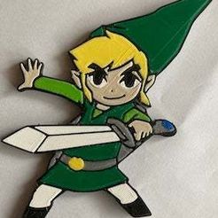 Zelda.jpeg STL-Datei Badge Zelda kostenlos・Modell zum 3D-Drucken zum herunterladen