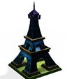 5.jpg Eiffel Tower - PARIS ARCHITECTURE - GASTRONOMY CARTOON 3D MODEL FRANCE Famous monument