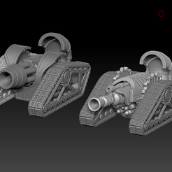 MECH-TANK-2.png OBJ file BLADEofWAR M-19 28mm game size・3D printing template to download