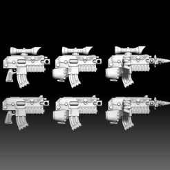 bOLTER8.jpg Free 3D file Space Marine Bolters・3D printer model to download