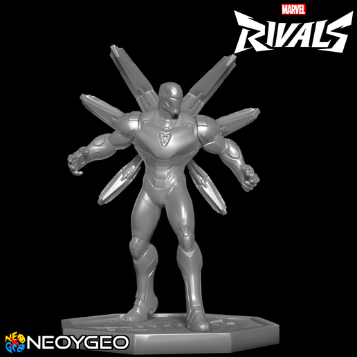 👨 IRON MAN ENDGAME - MARVEL RIVALS・ STL File for 3D printing・Cults