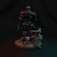 R54K.jpg Helldivers 2 Statue Full 2 heads game Automaton