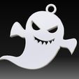 1.jpg STL file Halloween Ghost Earrings・Model to download and 3D print
