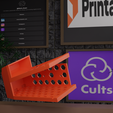 385.png 👟🧱 Double-Tier Wall-Mounted Shoe Rack – Tilted and Compact Design