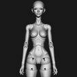 4.jpg Agata - 3D model woman bjd doll \ Female \ figurines \ articulated doll \ ooak \ 3d print \ character \ face