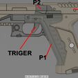 shem.jpg Ghost in the shell - Major termoptic pistol 3D print model