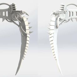 gene scythe.jpg Free 3D file Gene Corrupted Armor Bearer Scythe・3D printing model to download