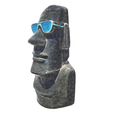 model-6.png Moai statue wearing sunglasses and a party hat NO.4