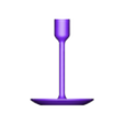 SVCN_2.stl 3D model candle holder for diameter 20