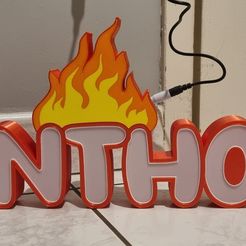 20230417_021010.jpg Fichier STL Lampe prénom Anthony pompier flamme・Objet imprimable en 3D à télécharger