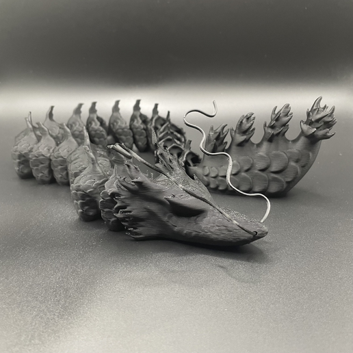 🐉 Articulated Dragon / Print-In-Place Flexi Toy Gift 3d print File Stl ...
