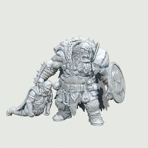 👹 Ogre Corpse Hauler - Brutal Mercenary Giant - Grimdark Mordheim