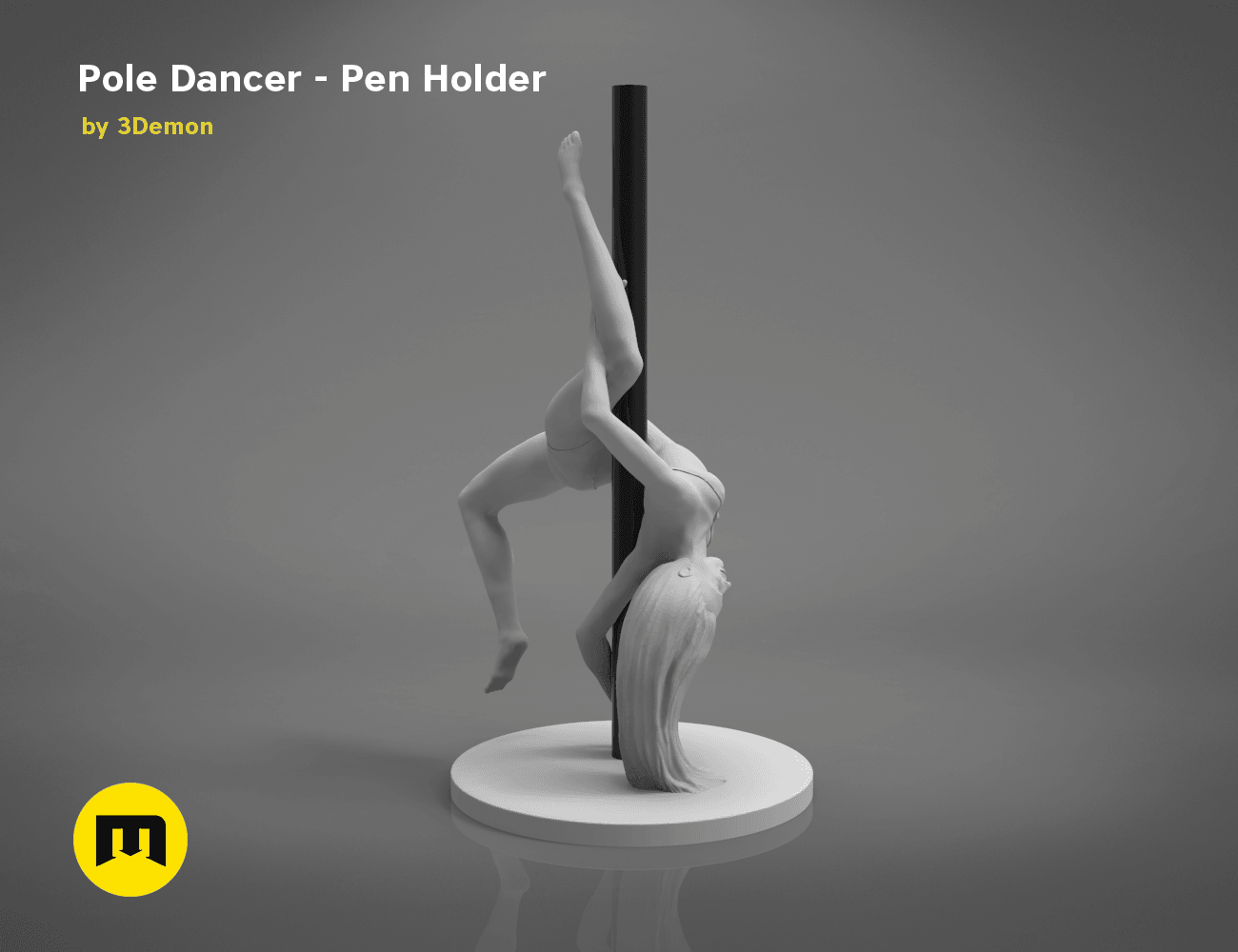 poledancer-left.185.png Archivo STL Pole Dancer - Portabolígrafos・Diseño de impresión en 3D para descargar, 3D-mon
