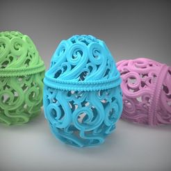 Easter-Eggs.0.jpg STL file Filigree Easter Egg by Marco Valenzuela・3D printing design to download