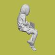 DOWNSIZEMINIS_girlsit191c.jpg GIRL SIT FOR DIORAMA PEOPLE CHARACTER