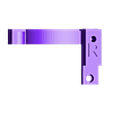 cooler_bracket_right_side_v2.stl ((updated)) Hi-flo directional cooling duct for duplicator 4s ((might work with other open face printers))