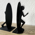 06.png Digital 3D print model - "Portal" bookend (commercial license, STL download)