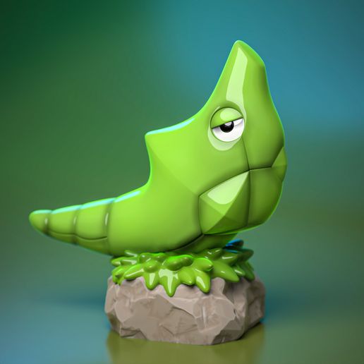 High Quality Metapod Miniature - 3D Printable STL Model For Tabletop Gaming and Display 3D model preview