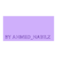 Base .stl Ahmed Arabic name