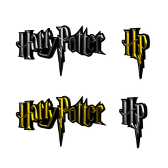 fasdf.png STL file 3D MULTICOLOR LOGO/SIGN - Harry Potter (Two Variations)・3D printable model to download
