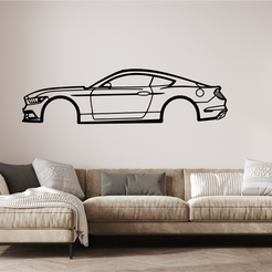 Shelby-GT350-1.png Ford Mustang GT 2D Art/ Silhouette
